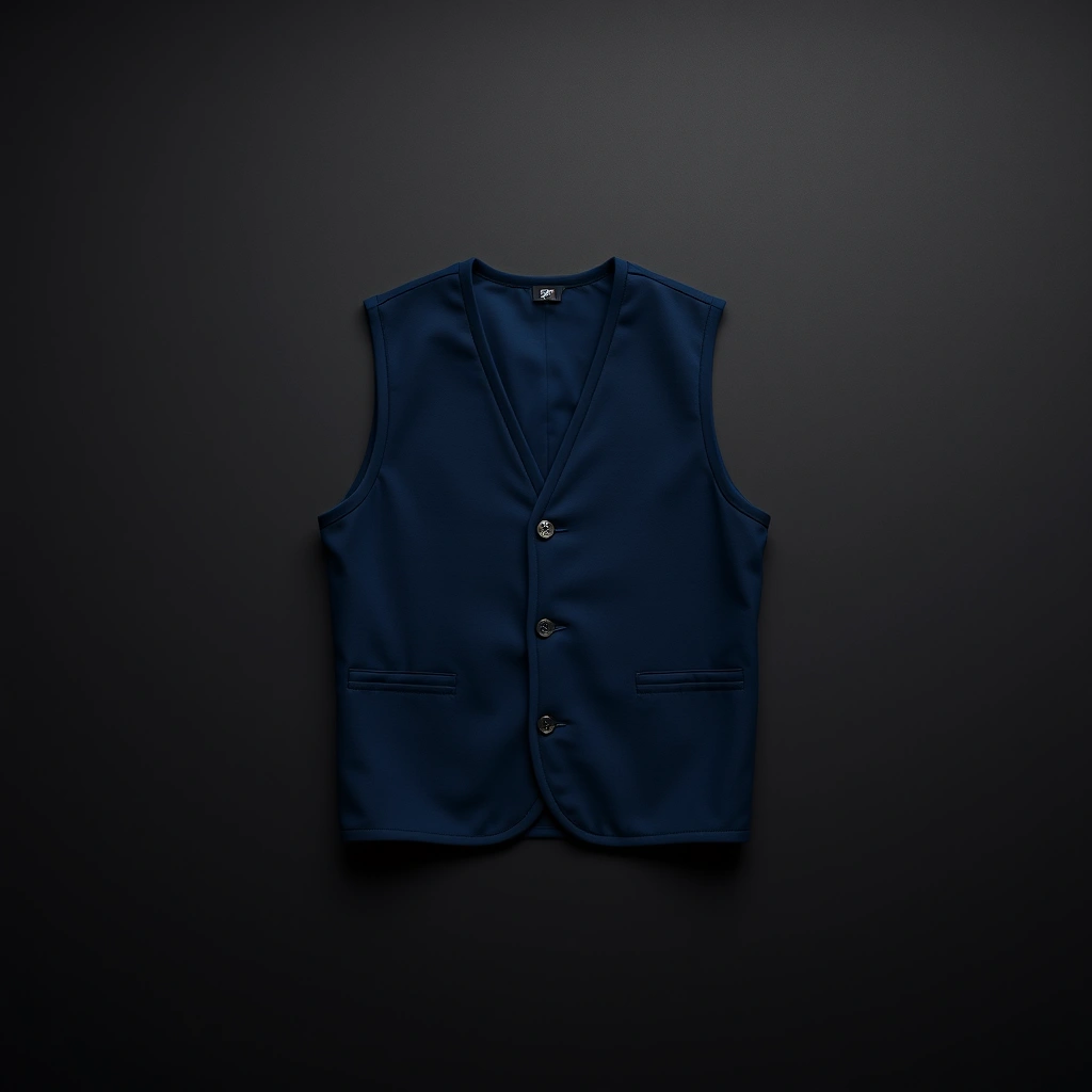 Gilet Garson Bleu Marine Black Label