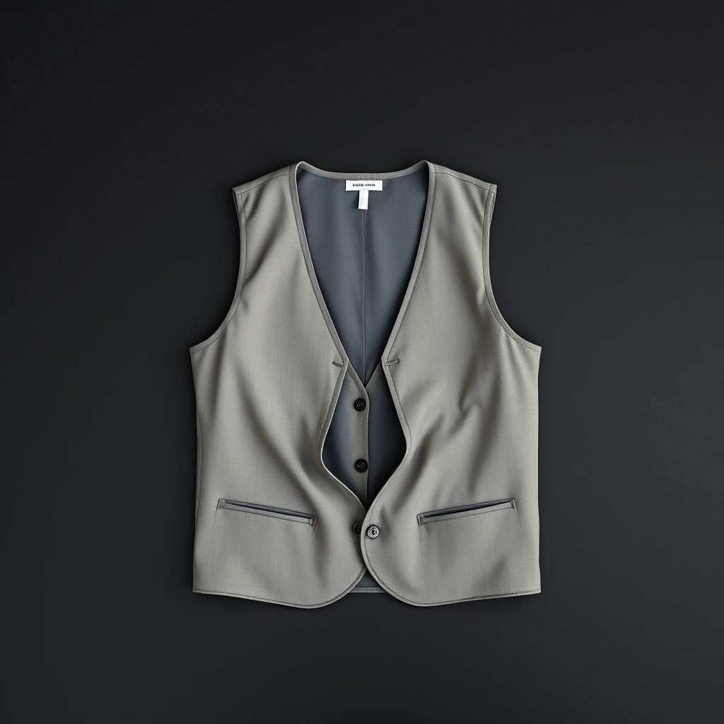 Gilet Garson Gris Black Label